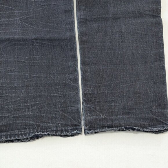 American Eagle Jeans Men's Size 30x32 Faded Black Slim Fit Distressed Denim - Picture 11 of 14